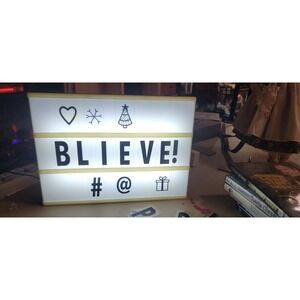 Mini Marquee Leisure Arts Light Box LED USB 96 Slides Alphabet #s Symbols